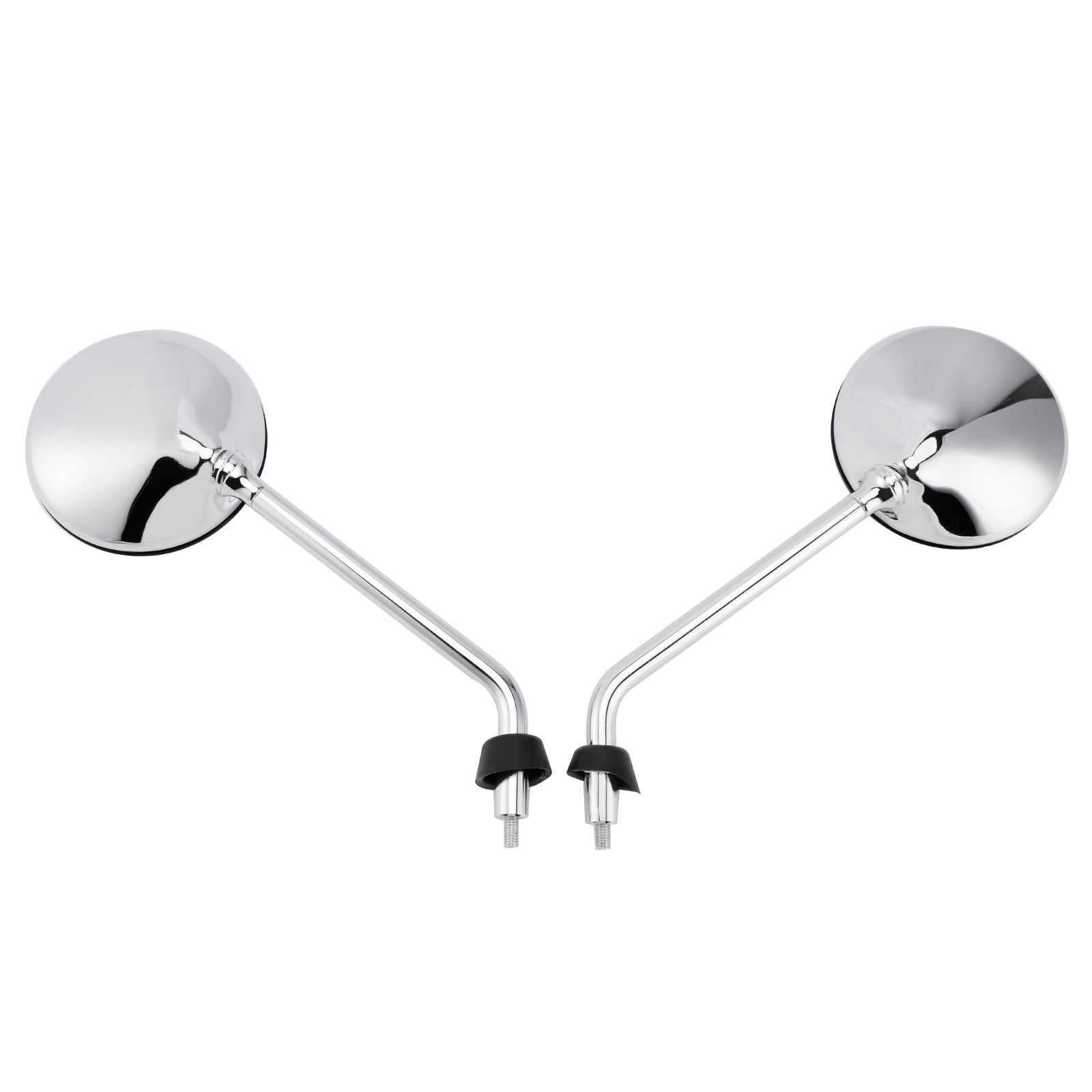 Chrome Rearview Mirror Set For Vespa LX 50 2T/4T & LX 125 & LX 150 2005-2013