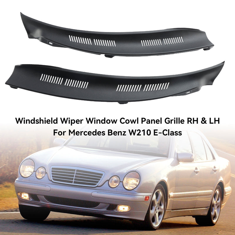 Windshield Wiper Window Cowl Panel Grille RH & LH For Mercedes Benz W210 E-Class