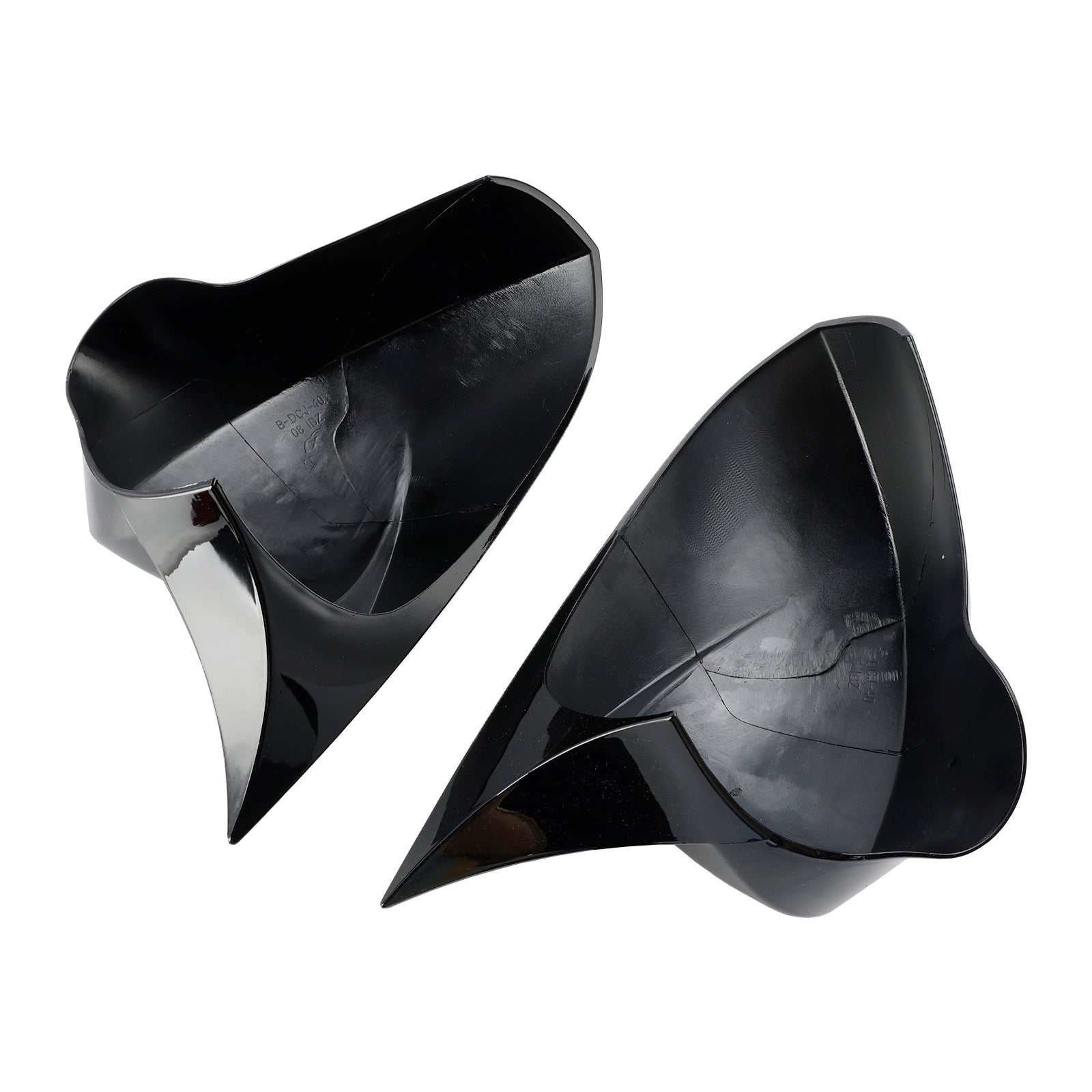 Gloss Black Wing Door Mirror Cover Caps for Left + Right SEAT Ibiza 6J 08-17