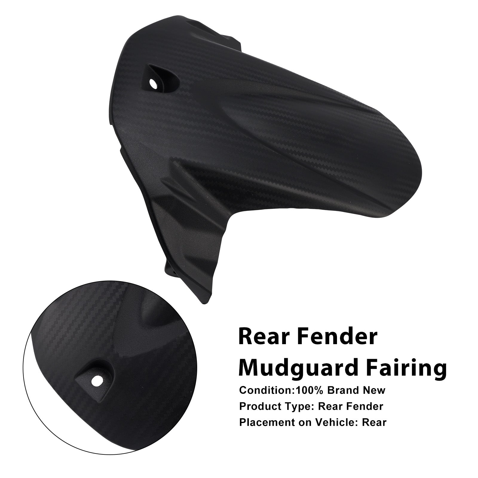 Rear Fender Mudguard Fairing For 2011-2025 Suzuki GSX-R750