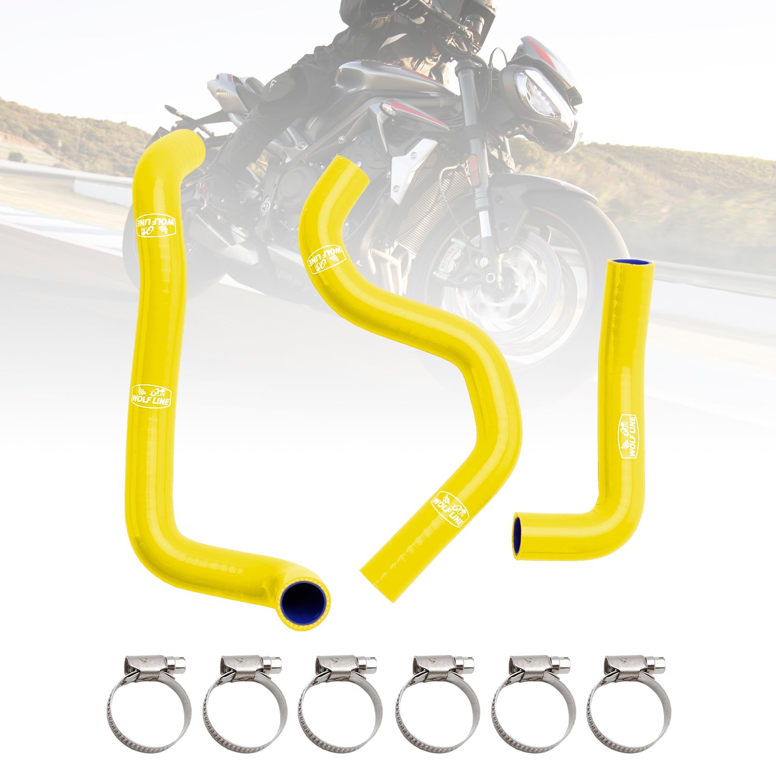 Silicone Radiator coolant Hose kit For Street Triple 765 R RS 2020-2022