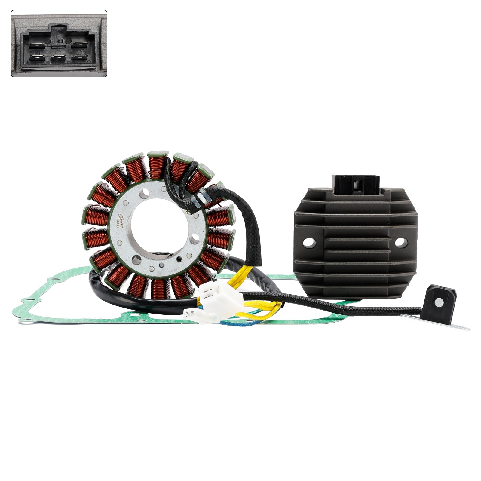 Generator Stator Regulator Rectifier Gasket For Yamaha Majesty YP250 2000-2001