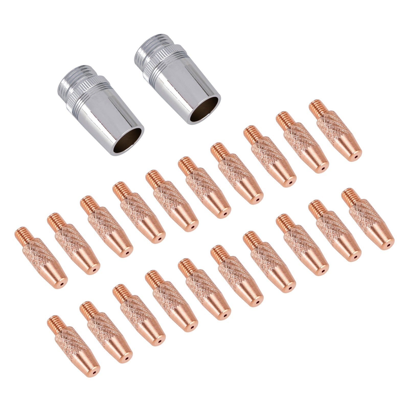 20 X Contact Tips 2 X Nozzle 186405 For Miller Spoolmate 100/185/3035 Spool Gun