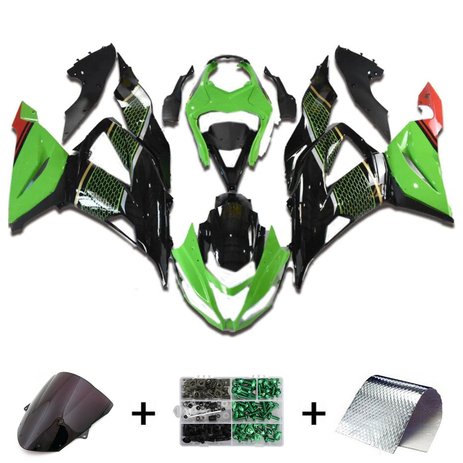 Kawasaki ZX6R 636 2013-2018 Fairing Kit Bodywork Plastic ABS