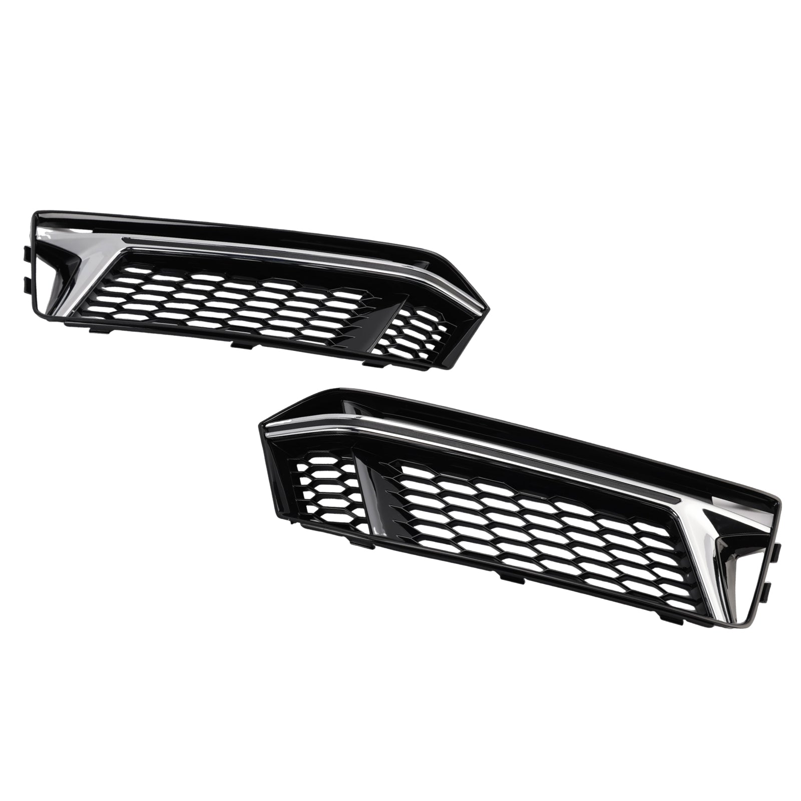 2016-2018 AUDI A4 B9 S-Line S4 2PCS Fog Light Cover Grille Grill
