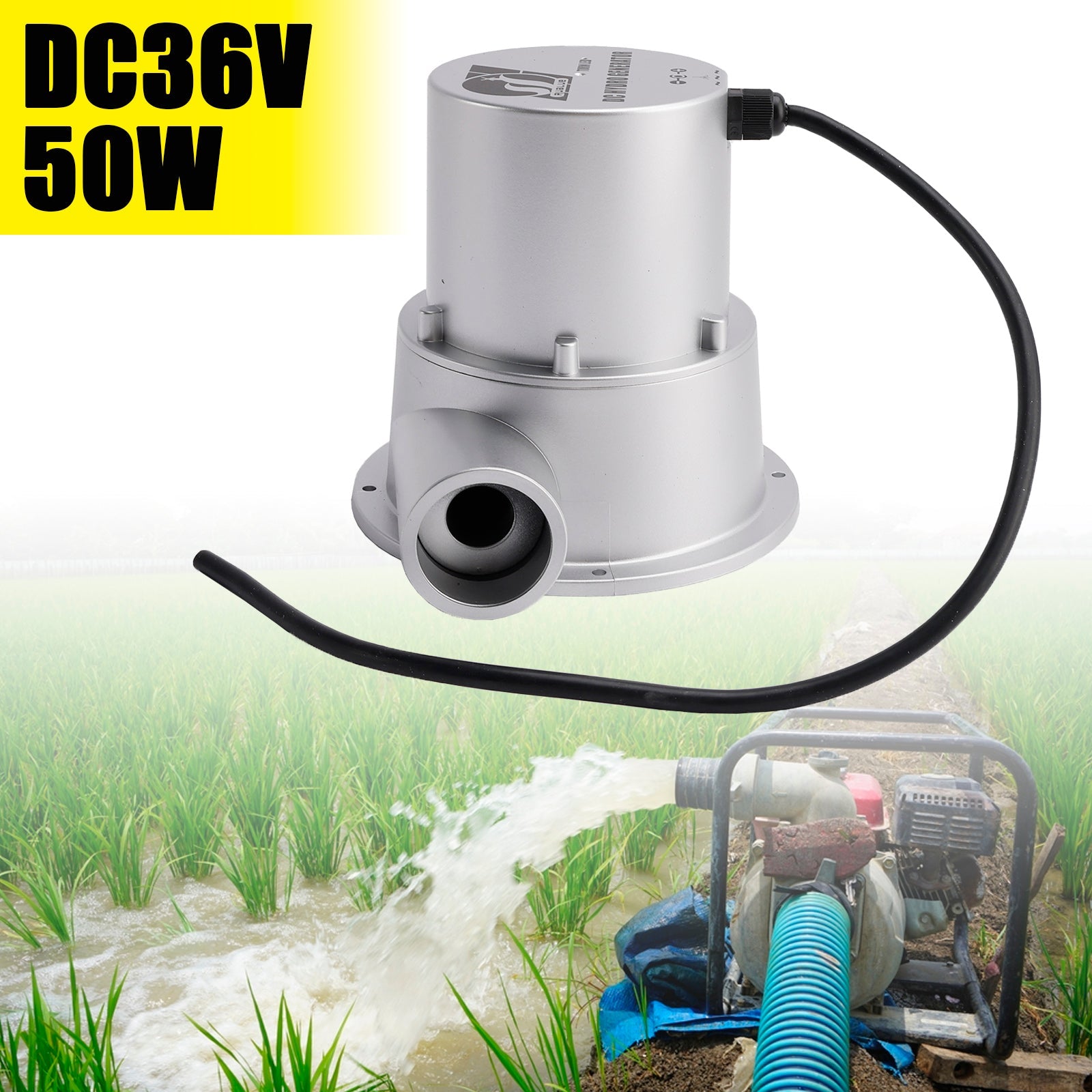 Water Flow Turbine Hydroelectric Generator DC18V/36V 36W/50W AC Power Generation