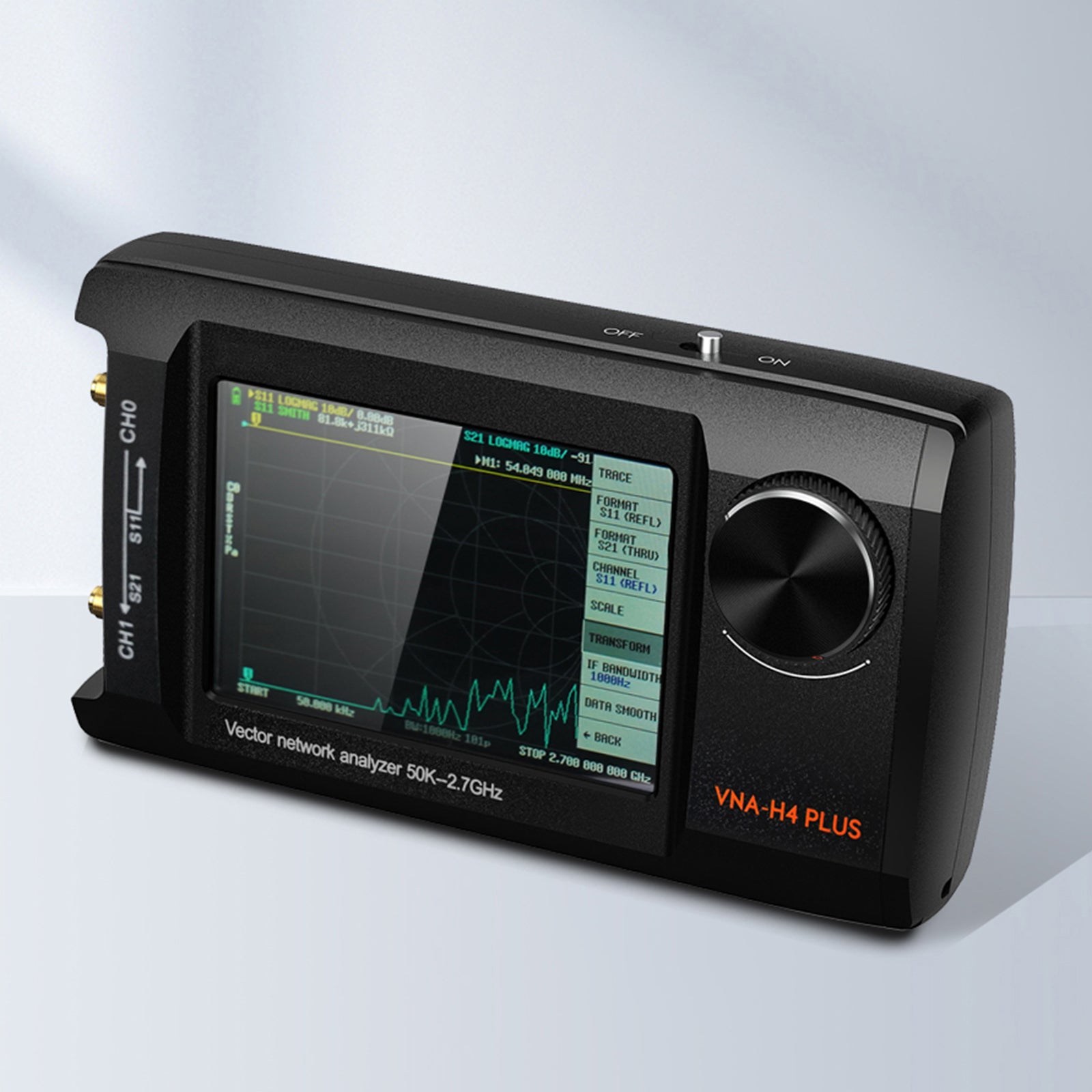 4Inch Upgraded NanoVNA Plus 50kHz-2.7GHz Handheld Vector Network Analyzer