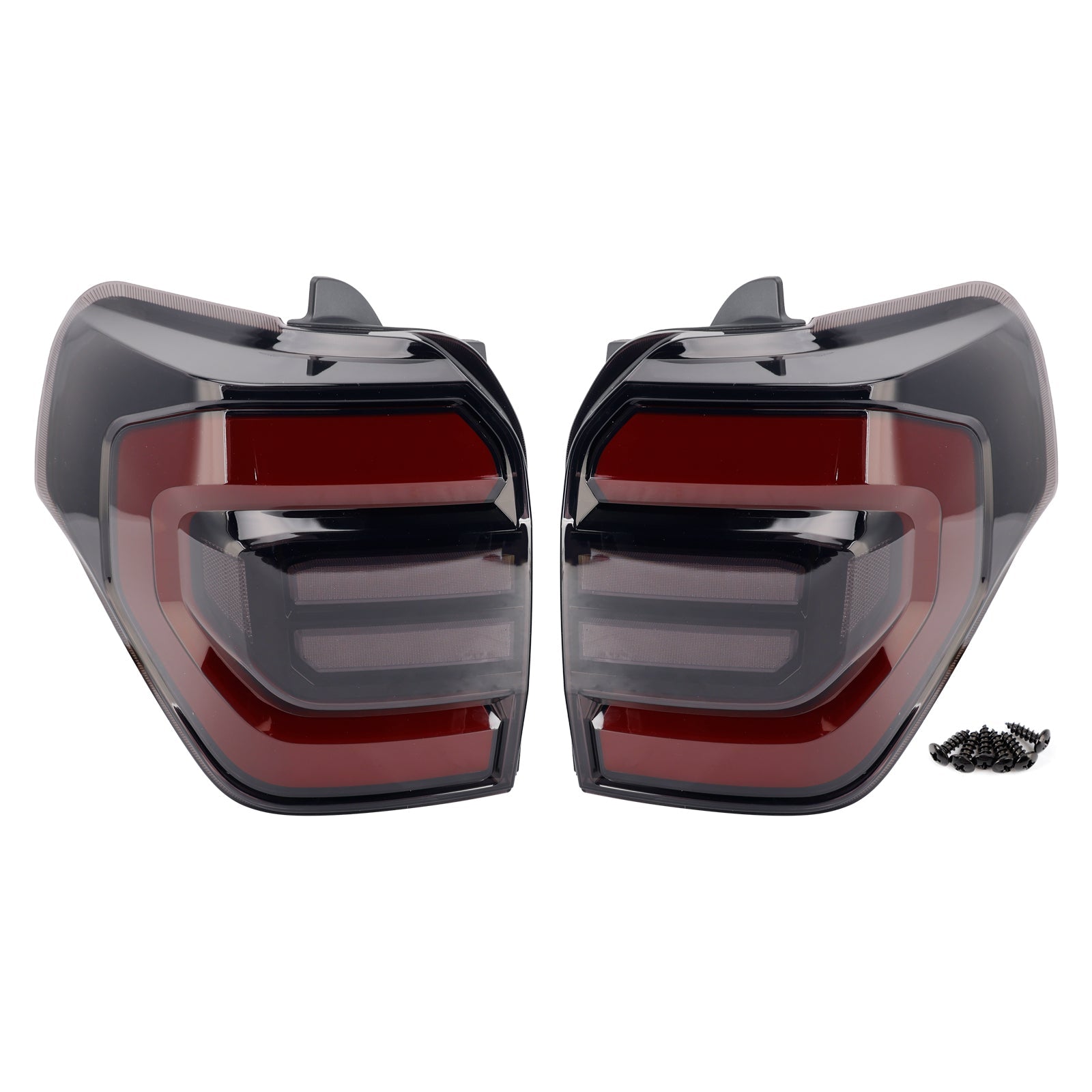 Black Animation Sequential Rear Lamp For Toyota 4Runner 2010-2024 2PCS LED Tail Lights 12W