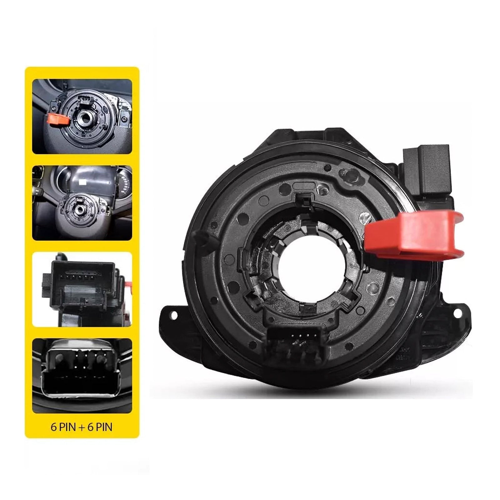 Spiral Cable Clock Spring Squib 6C0959653 For Seat Skoda Vw Polo V 6R1/6C1