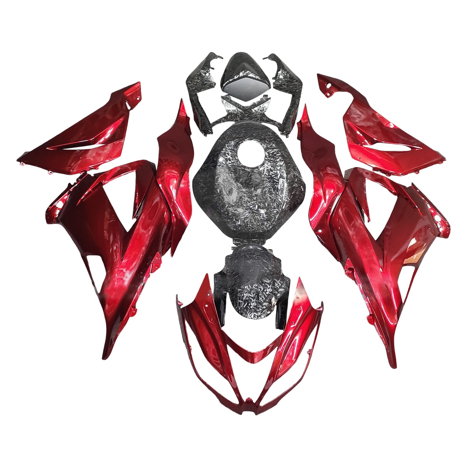 Injection Fairing Kit Bodywork Plastic ABS fit For Kawasaki ZX6R 636 2013-2018