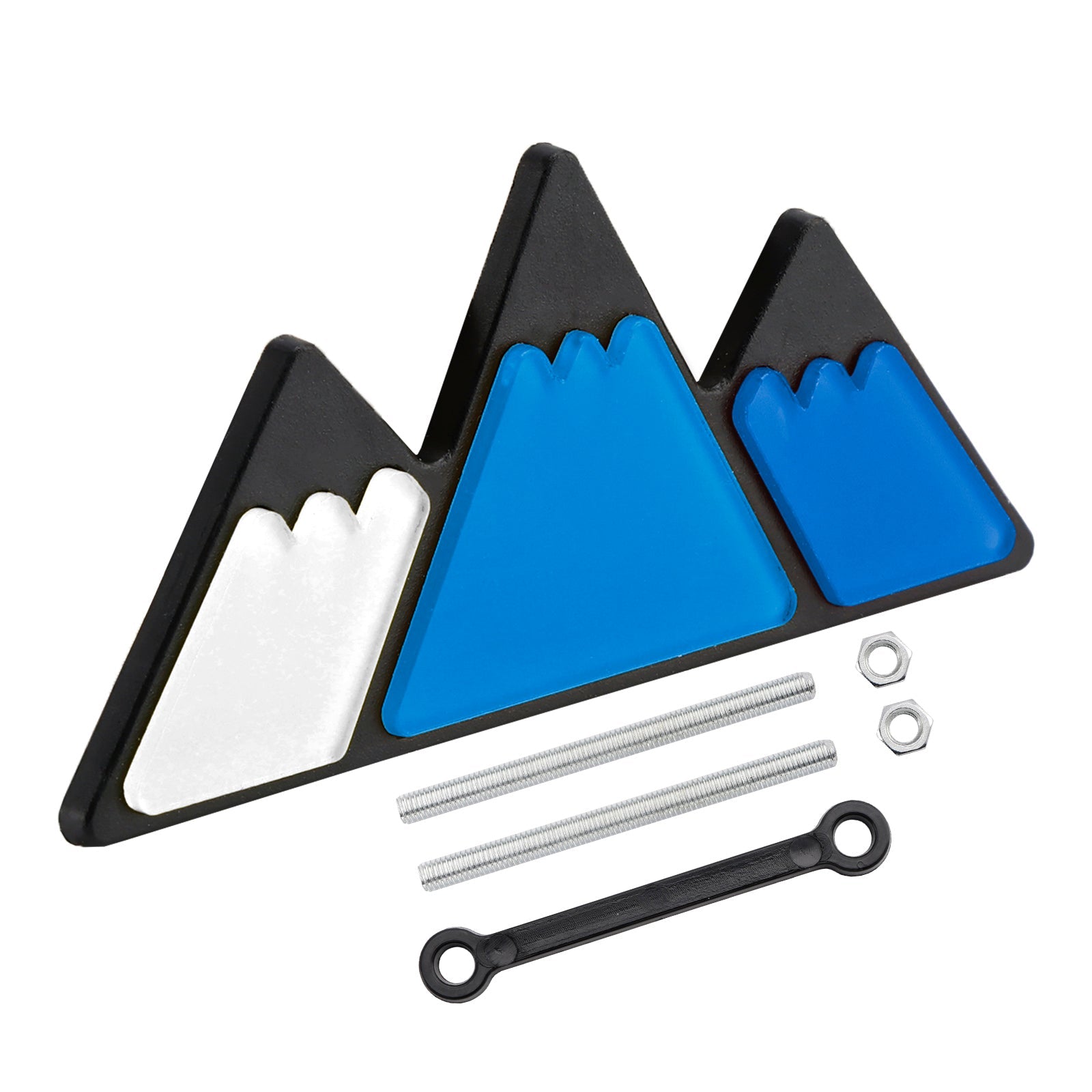 Tri-Color Grille Badge Emblem for Toyota Tacoma TRD Tundra RAV4 Blue Scheme