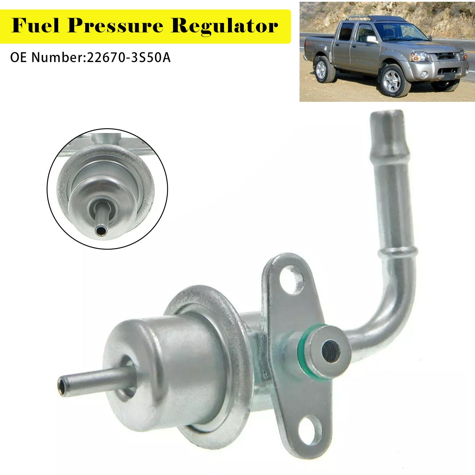 Fuel Pressure Regulator 22670-3S50A For Nissan Frontier NP300 Xterra 2.4L 98-14