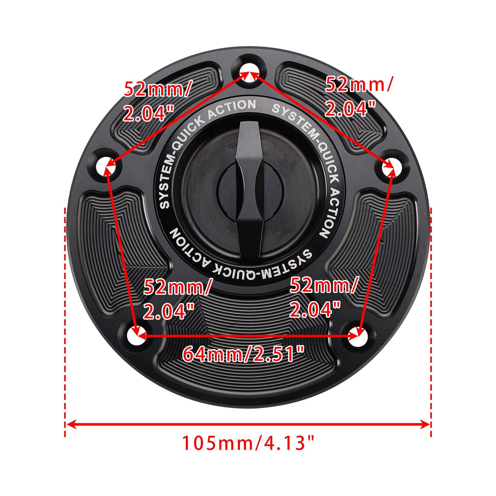 CNC Keyless Fuel Gas Cap For Yamaha YZF-R1 YZF-R6 2000-2025 YZF-R3 2015-2025