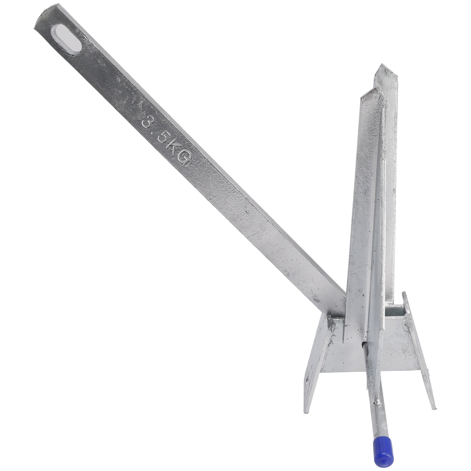 Kit Galvanized Boat Anchor 13Lbs Sliding Anchor & Chain & Rope Silver For Boat 13lbs