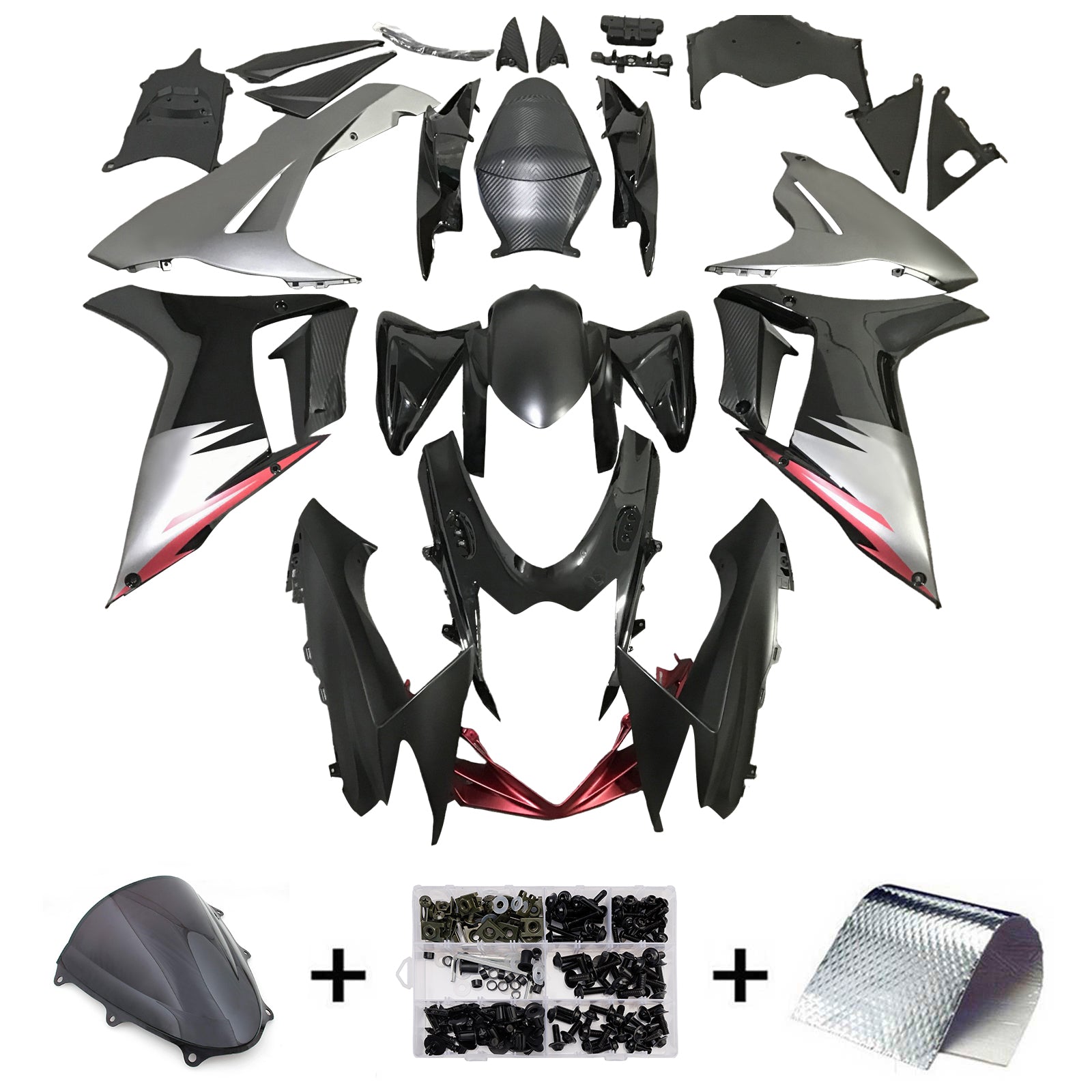 Injection Fairing Kit Bodywork Plastic ABS For Suzuki GSXR 600/750 2011-2025 K11