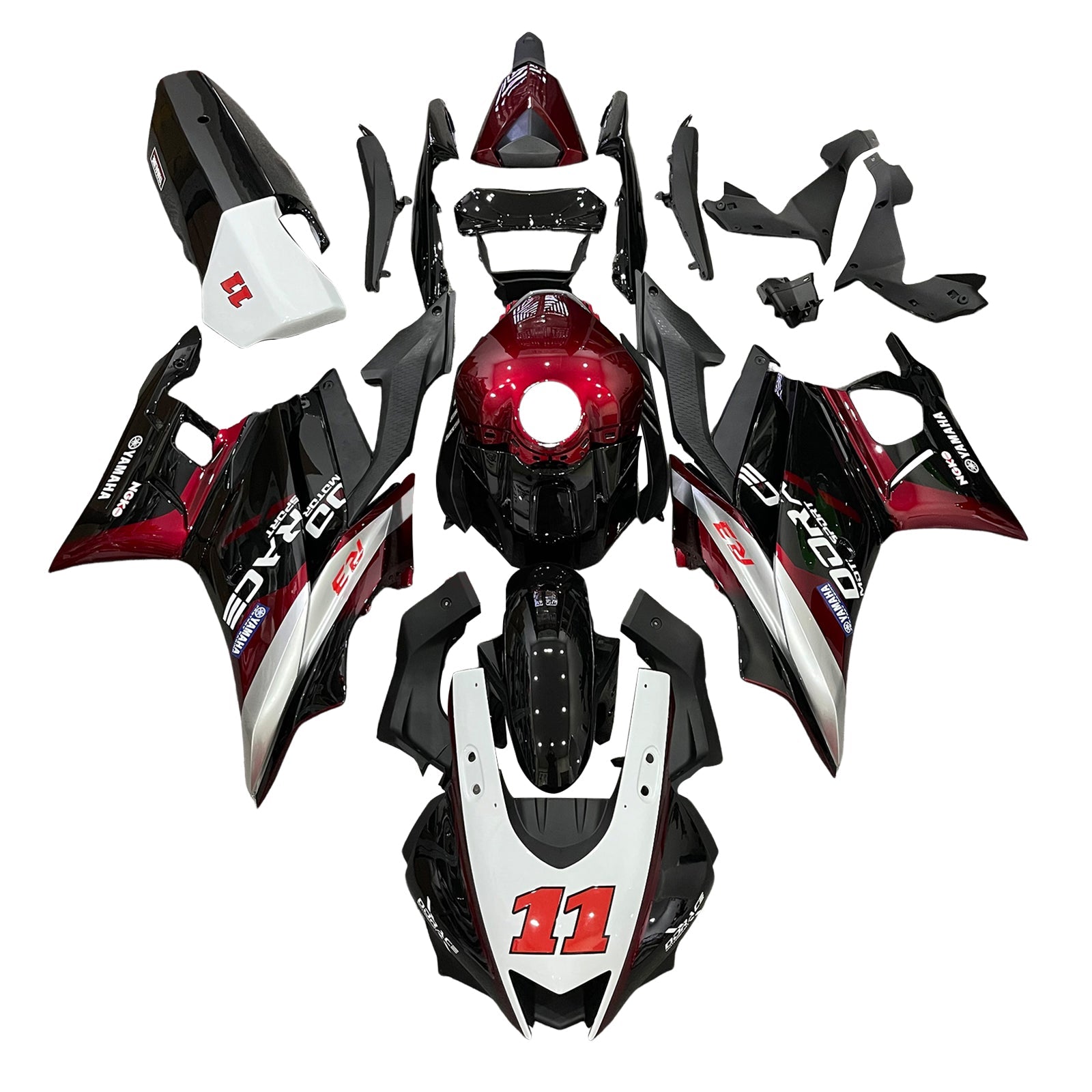 Amotopart Yamaha YZF-R3 R25 2022-2024 Fairing Kit Bodywork Plastic ABS