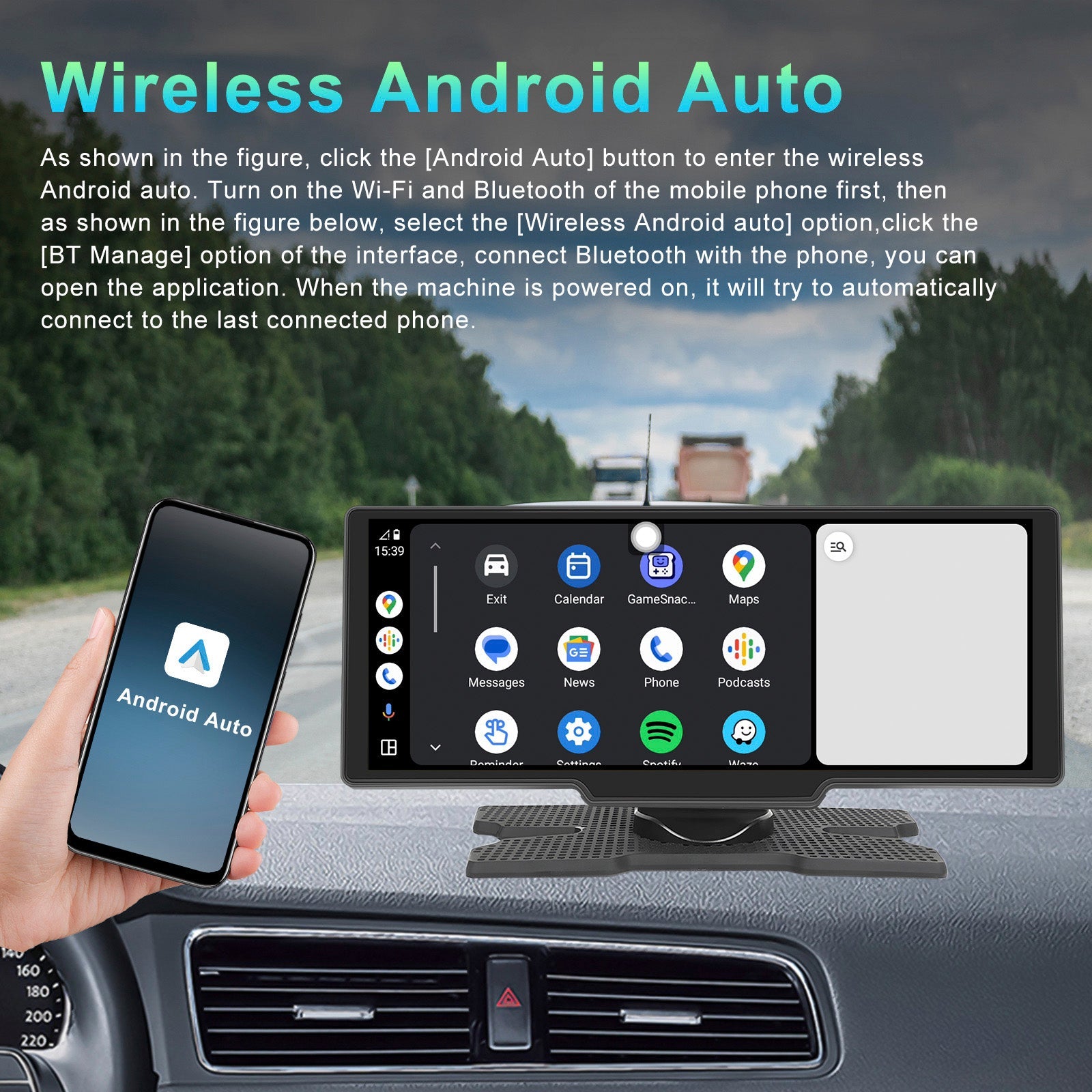 10.26 HD Display Car Navigation System CarPlay all-in-one Machine 12 LED Camera