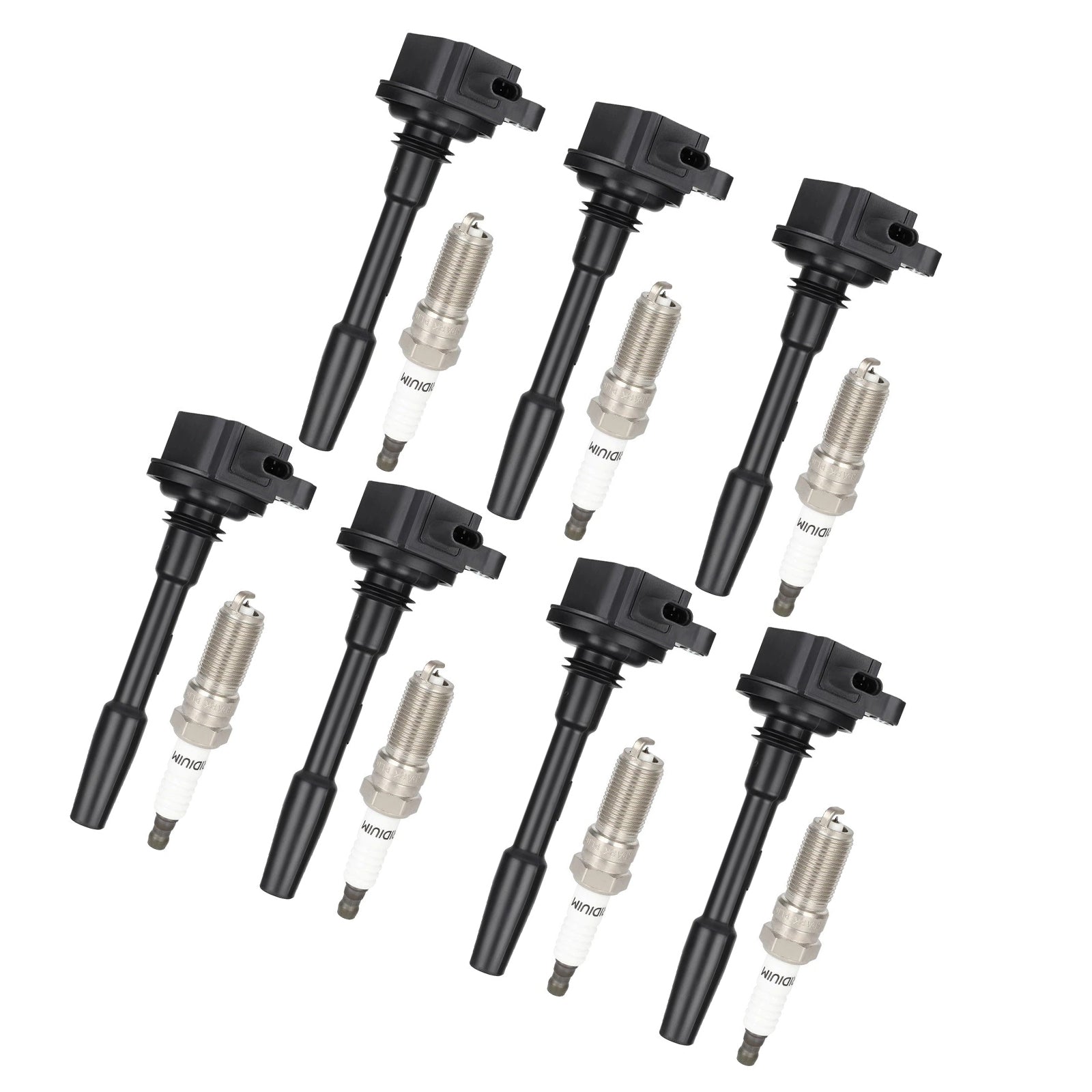 For Ford Mustang 2018-2020 V8 5.0L DG566 DG565 7x Ignition Coils Spark Plugs