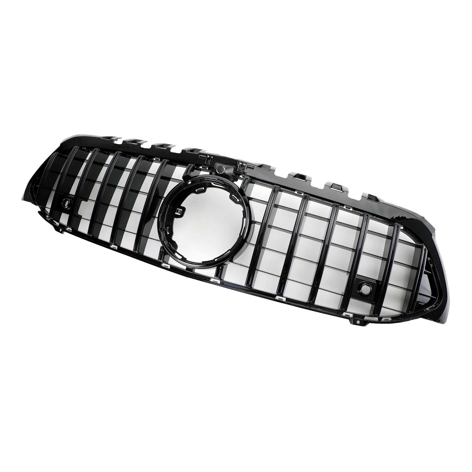 GT Style Front Bumper Grille Fit Mercedes Benz A-Class W177 2019-2023 Black