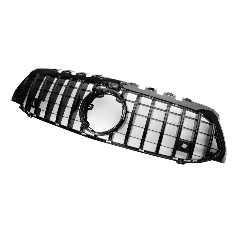 GT Style Front Bumper Grille Fit Mercedes Benz A-Class W177 2019-2023 أسود