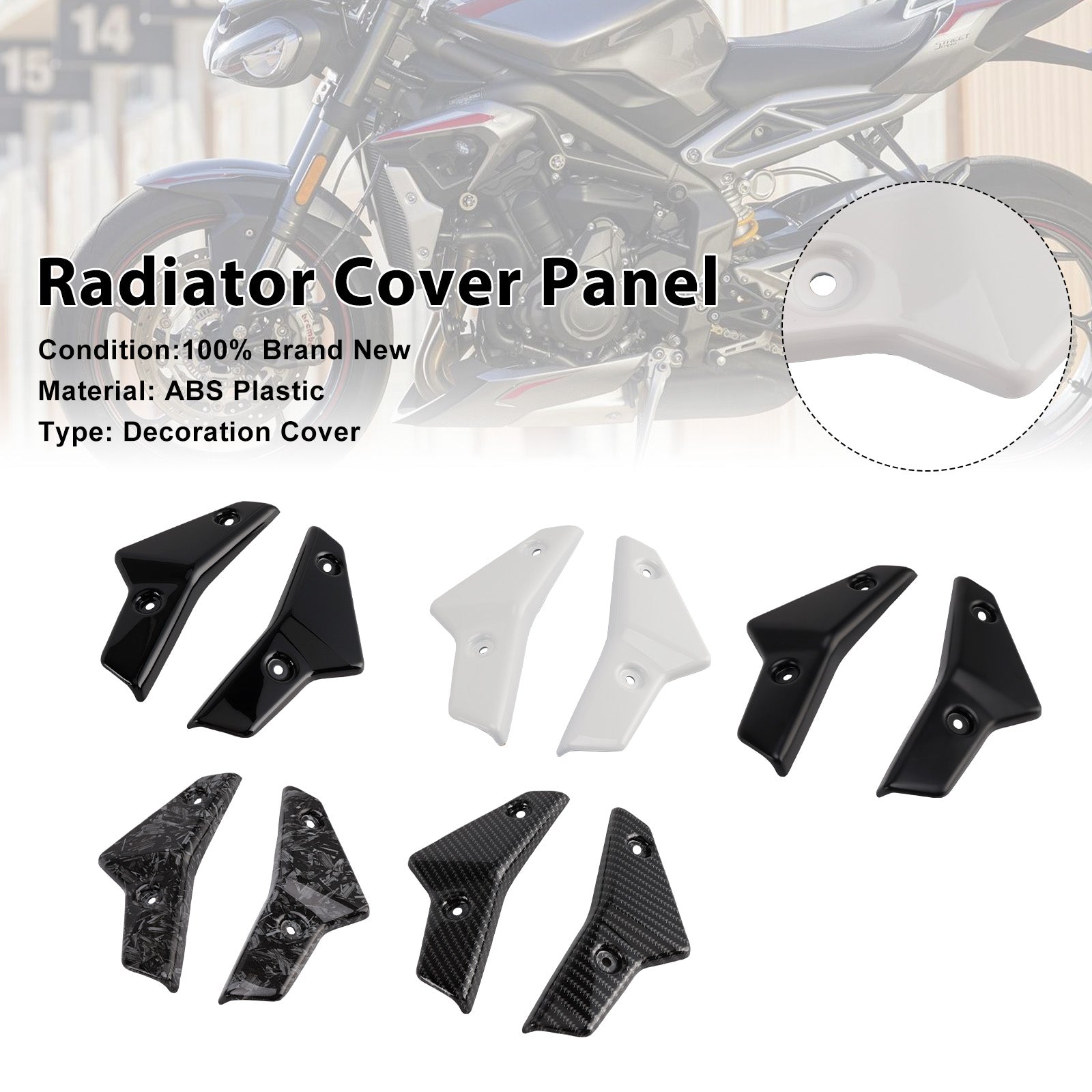 2020-2022 Street Triple 765 R/RS Radiator Side Cover Fairing Panels
