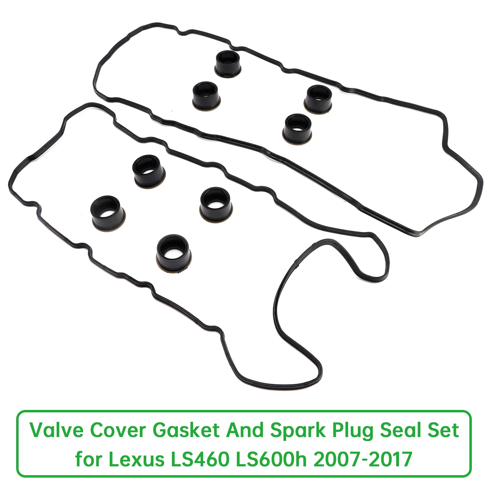 2007-2017 Lexus LS460 LS600h Valve Cover Gasket And Spark Plug Seal Set