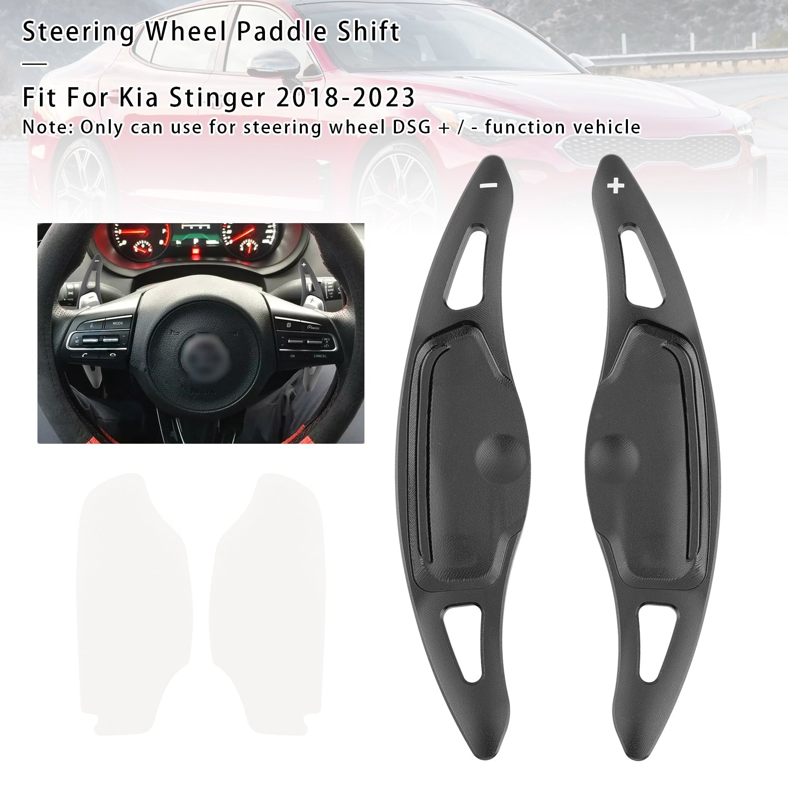 2018-2023 Kia Stinger Steering Wheel Paddle Shifter Covers