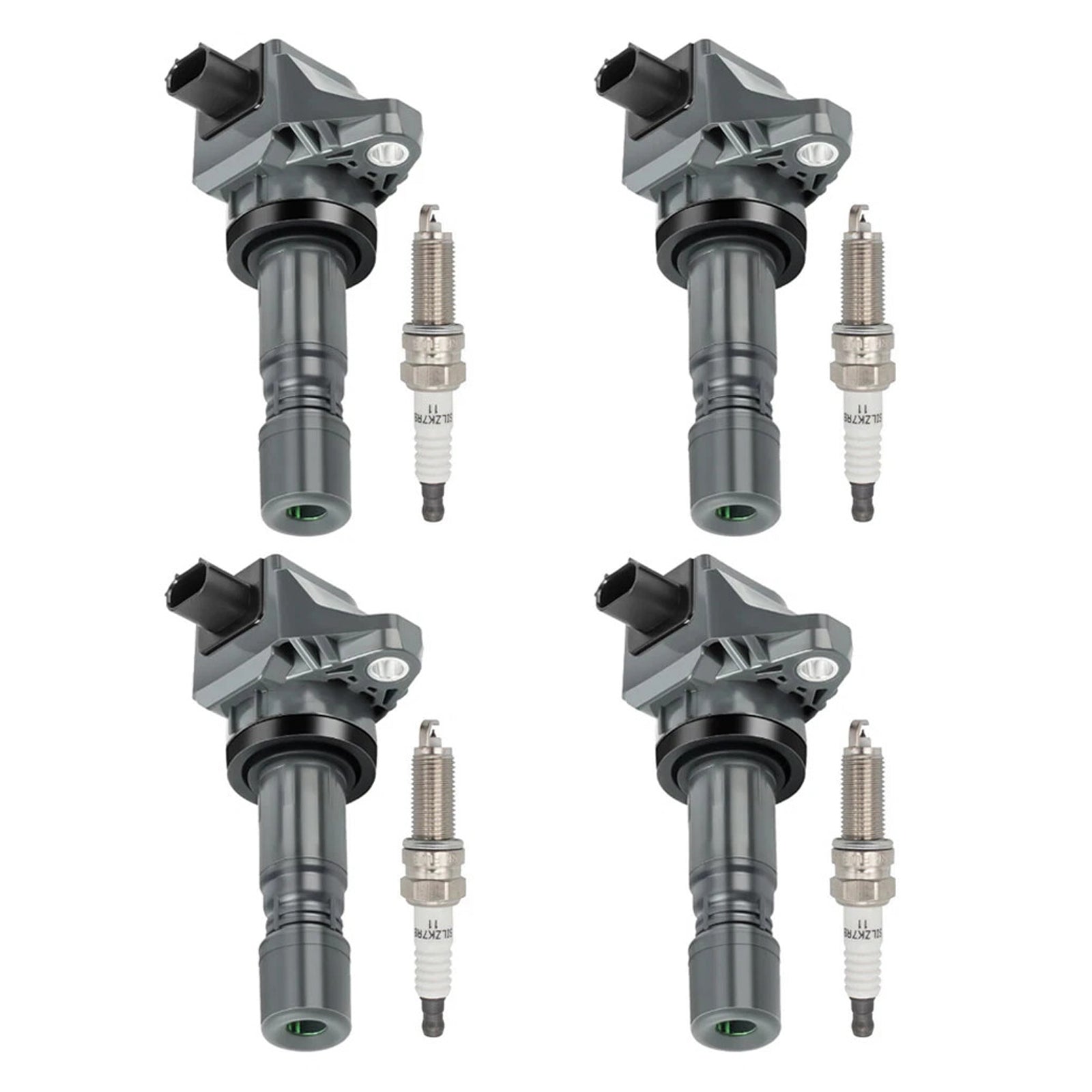 4x Ignition Coil+4x Spark Plug UF672  For Acura ILX 2.0L  Honda Civic HR-V 1.8L