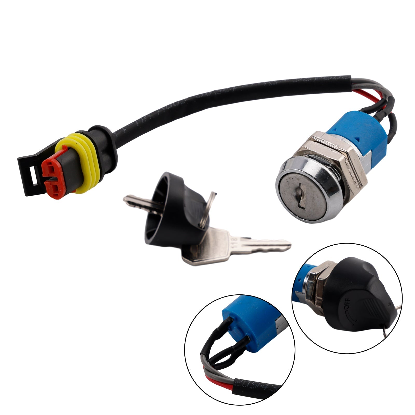 Ignition Starter Switch 1220-520002-AC For Big Joe Electric Forklift E30 EZ30