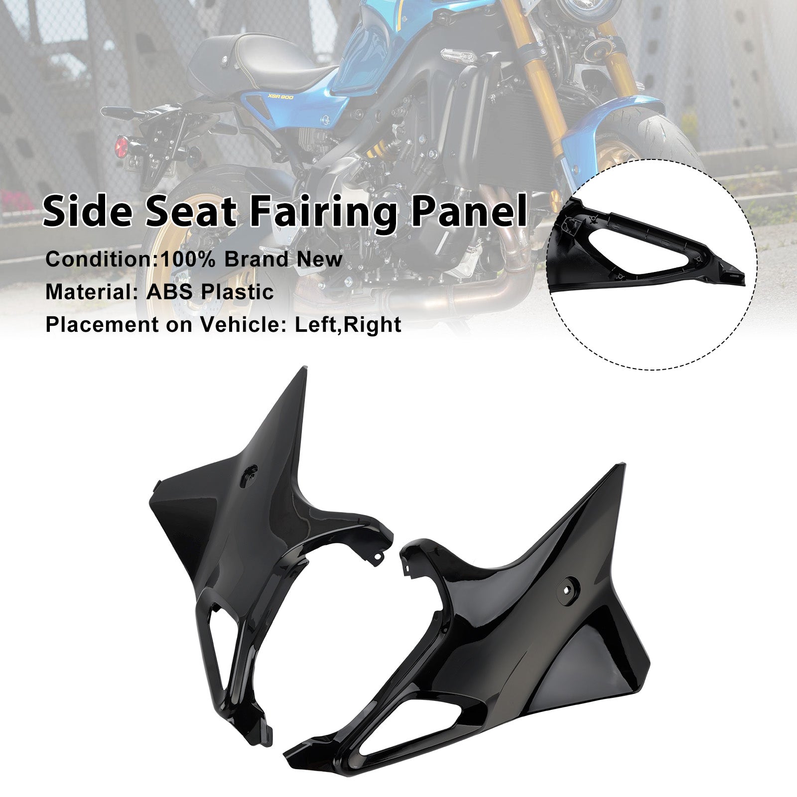 2022-2025 Yamaha XSR 900 XSR900 Side Seat Fairing Panel Cowl