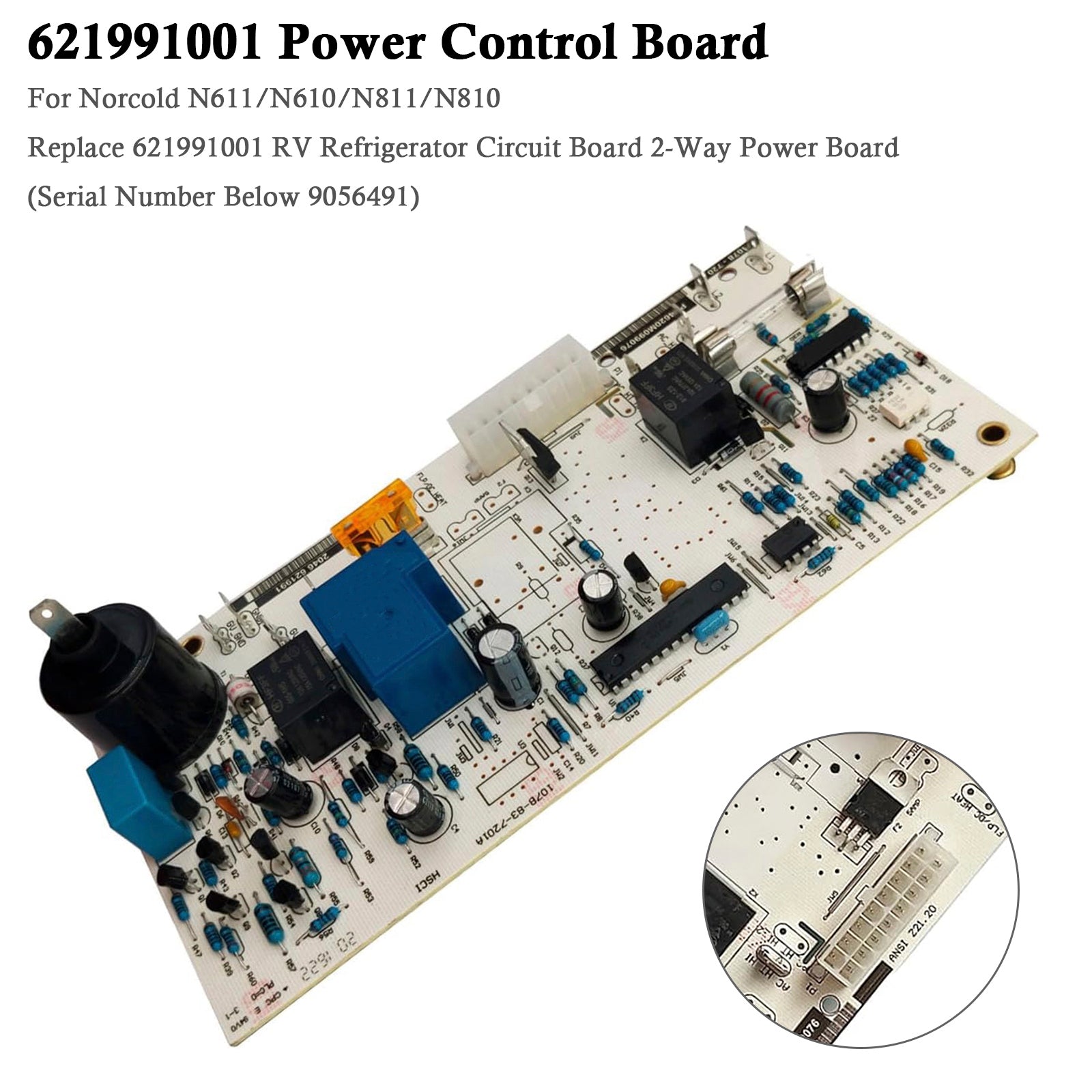 RV Refrigerator Control Board Kit 621991001 For Models N641/N841