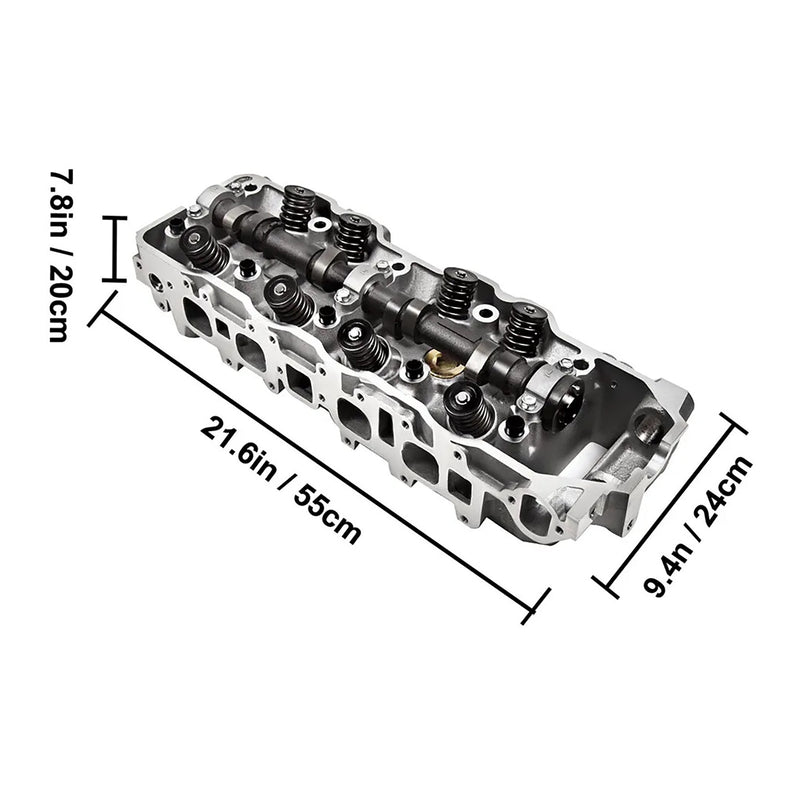 1985-1995 Toyota 4Runner 2.4L SOHC 8v 4Cyl. Complete Cylinder Head