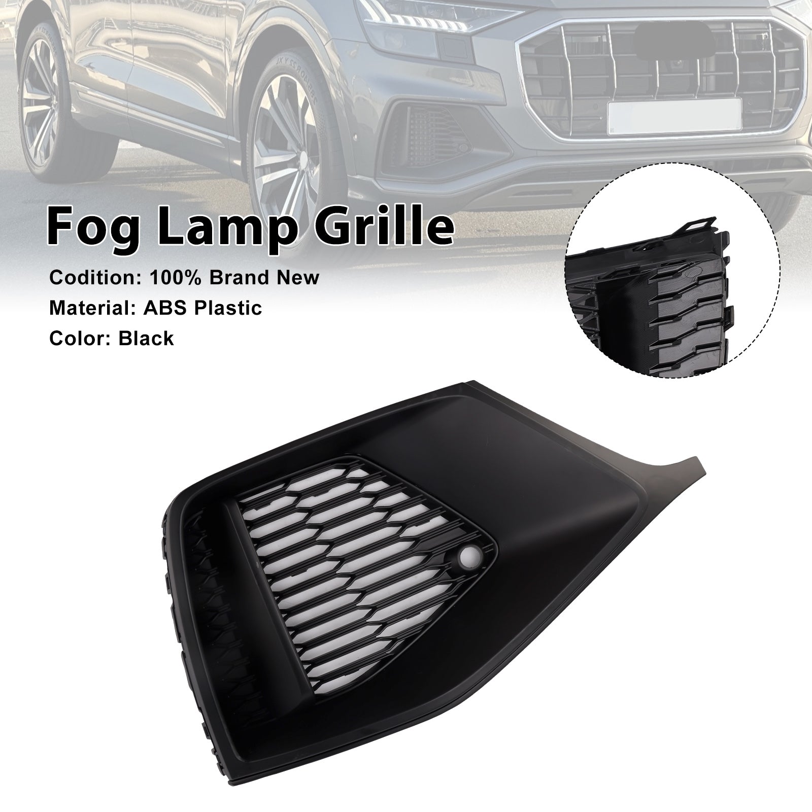 2018-2023 Audi Q8 S-Line SQ8 Right Front Bumper Grill Trim 4M8807682A