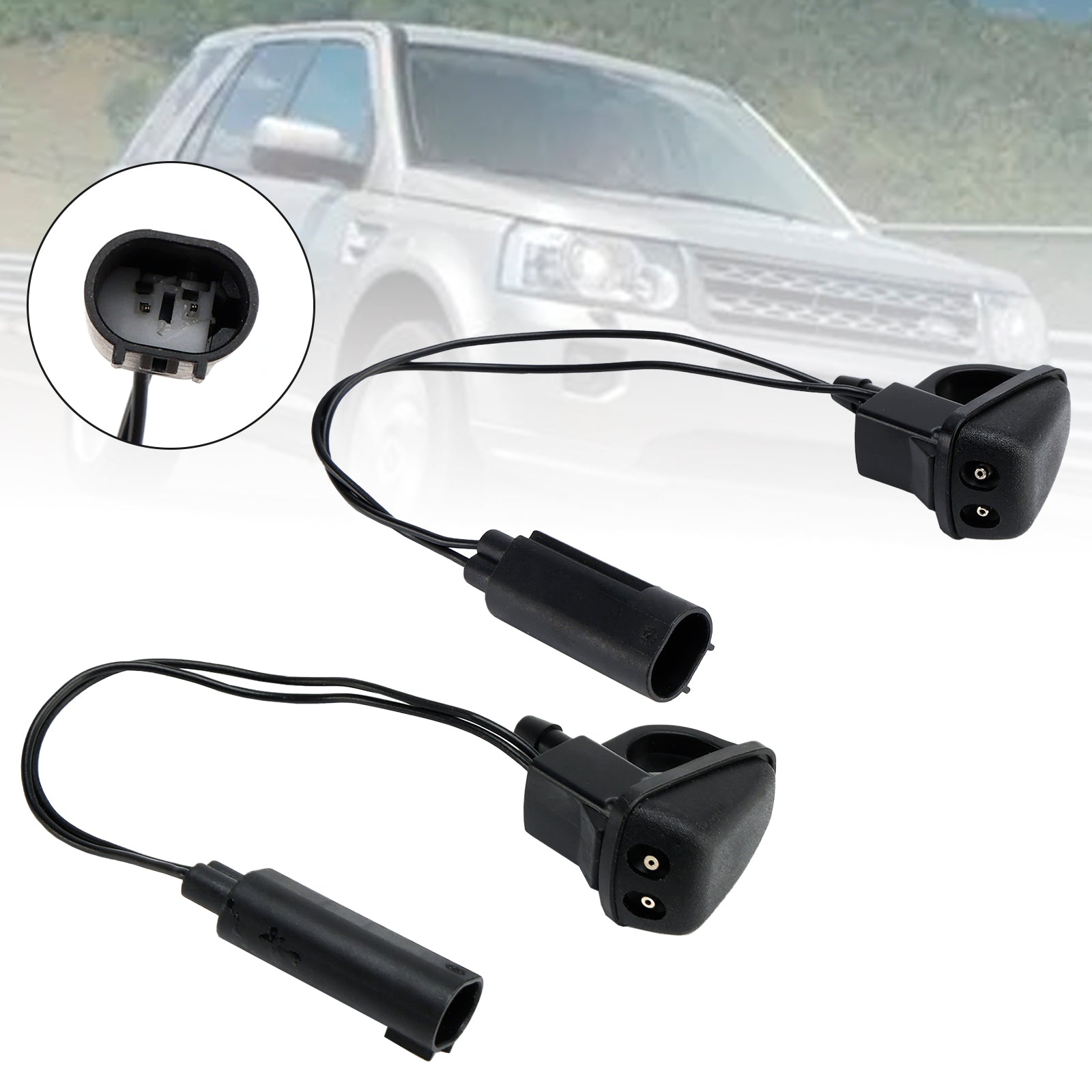 2006-2014 Land Rover Freelander 2 1 Pair Front Headlight Spray Washer Nozzle