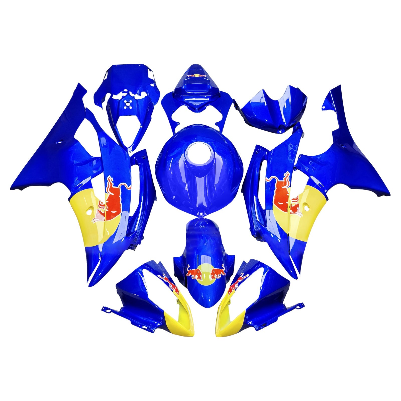 Injection Fairing Kit Bodywork Plastic ABS For Yamaha YZFR6 YZF-R6 2008-2016