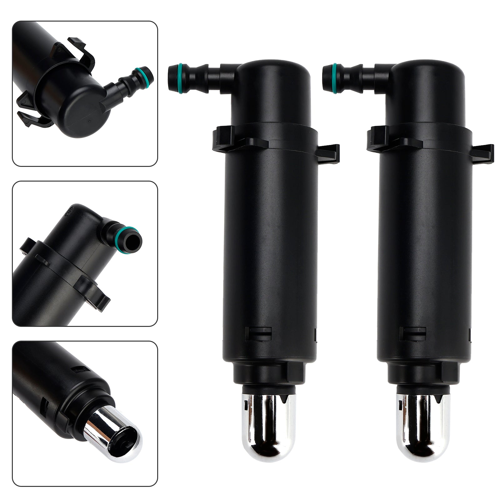 2010-2016 Porsche Pana Meira 1 Pair Front Headlight Spray Washer Nozzle 97062813300