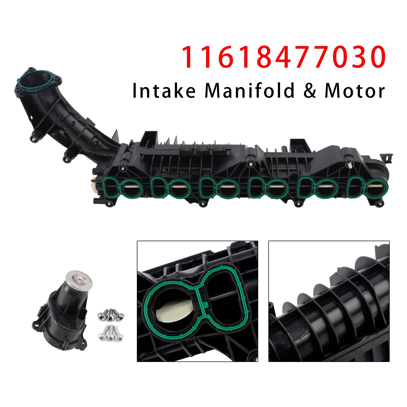 2017/07-2020/06 For BMW 5er F90, G30 540d xDrive 2993 ccm, 235 KW, 320 PS Inlet Intake Manifold With Motor 11618570228