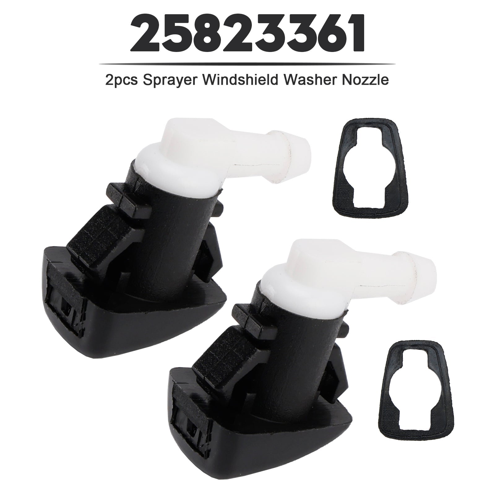 2pcs Sprayer Windshield Washer Nozzle for Cadillac SRX 25823361