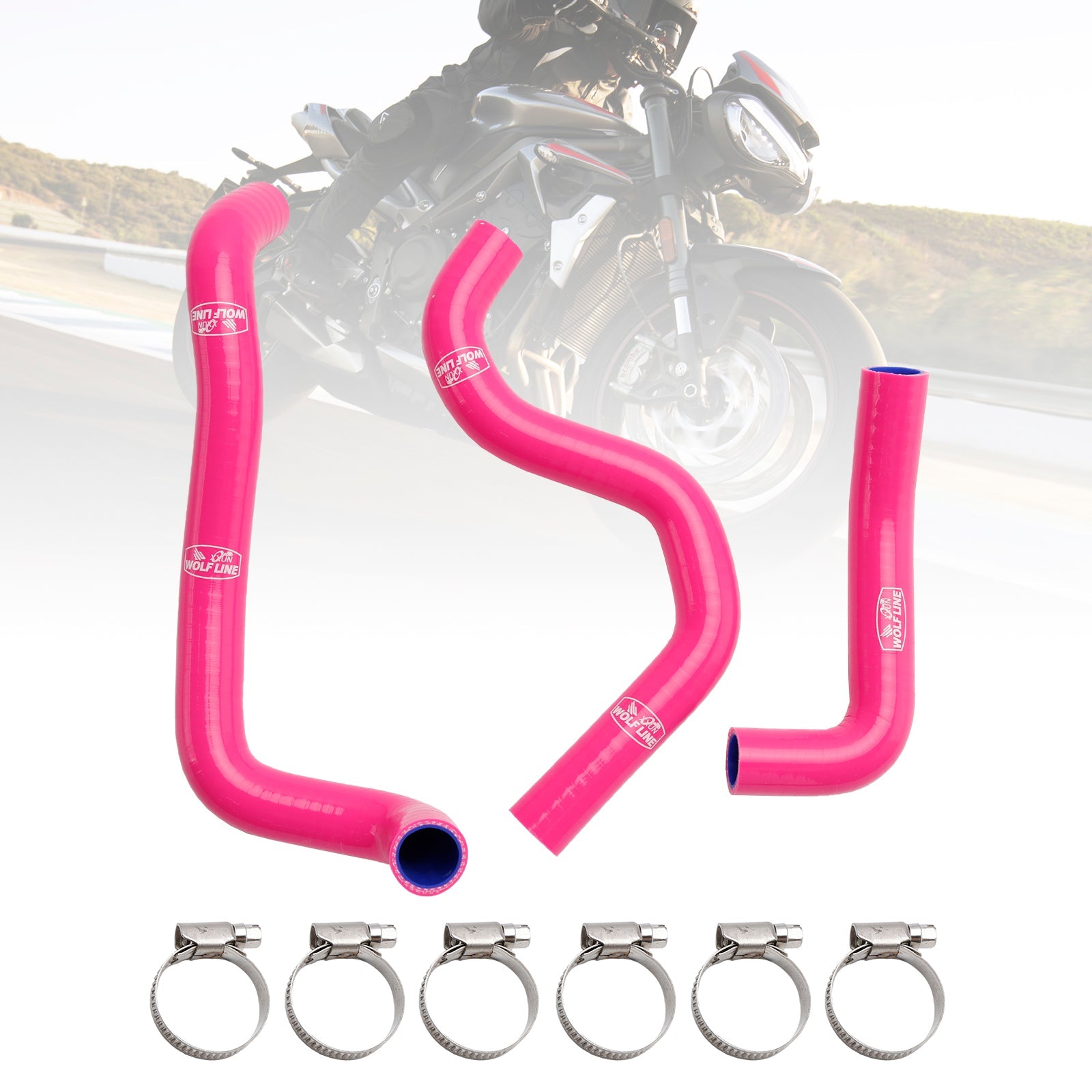 Silicone Radiator coolant Hose kit For Street Triple 765 R RS 2020-2022