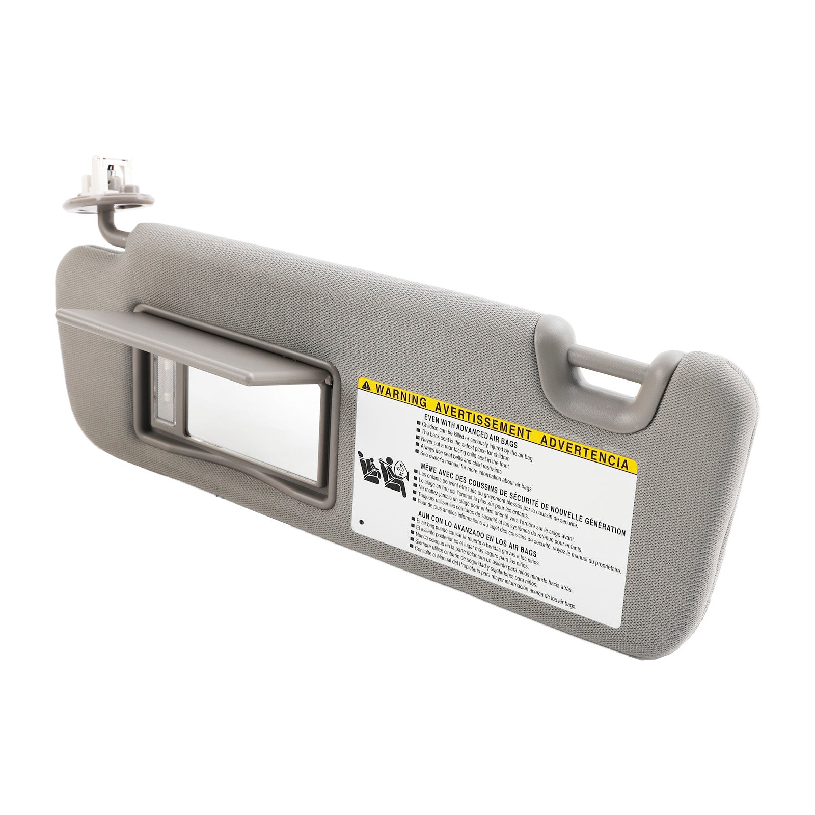 Left Sun Visor W/Vanity Light Gray 74320-0E074-B0 For Toyota Highlander 2014-19