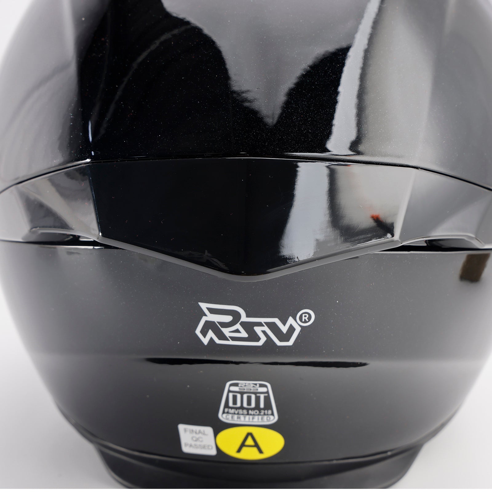 DOT Motorcycle Helmet Adult Street Full Face Gloss Black