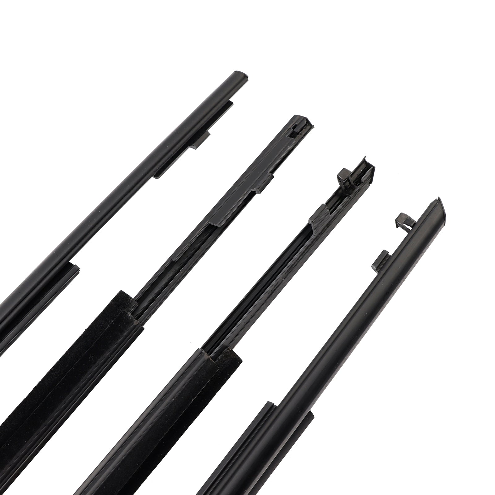 2010-2015 Toyota Prius 4PCS Door Glass Belt Outer Molding Weatherstrip