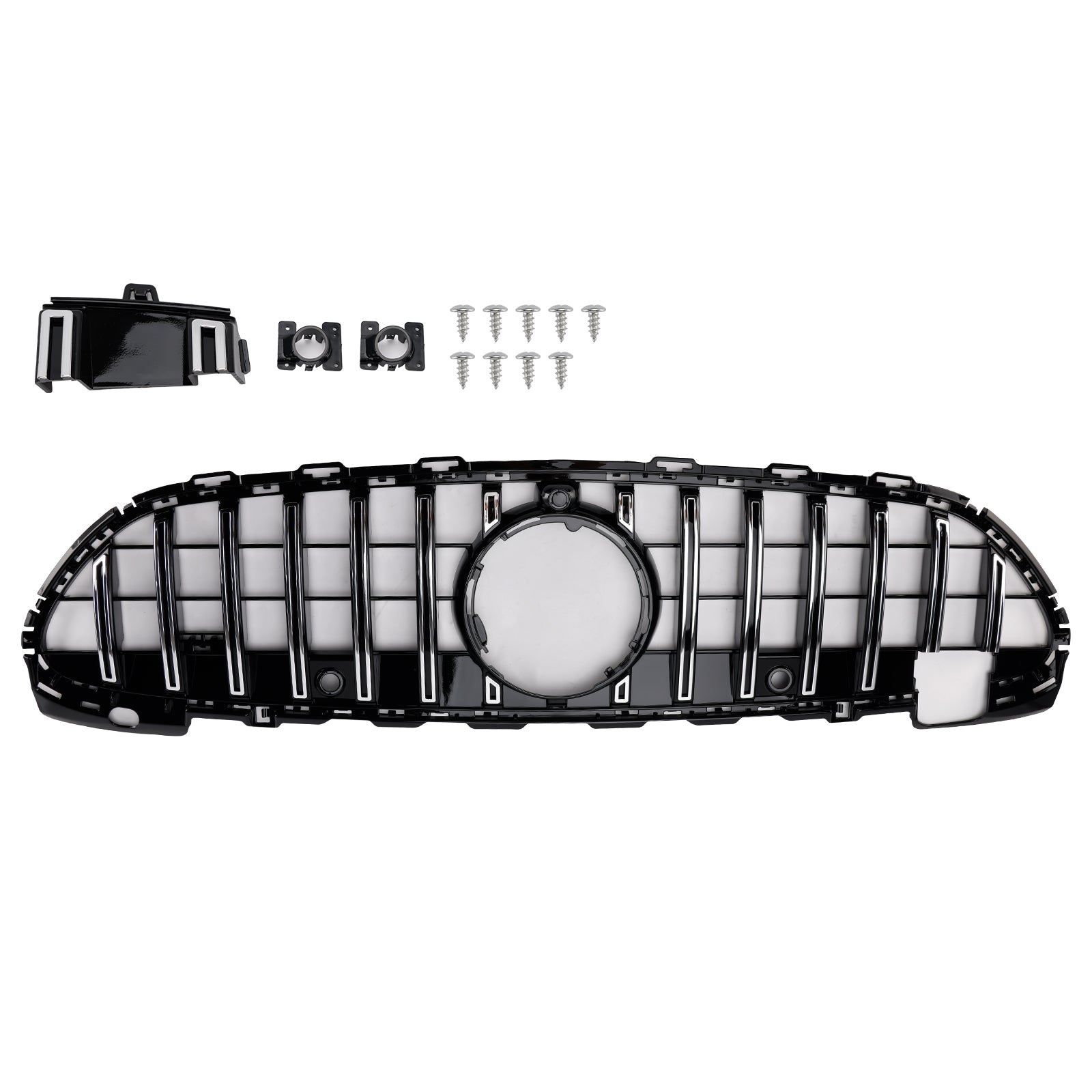 2022-2023 Mercedes Benz W206 W/Camera GT-R Style Front Bumper Grille Grill