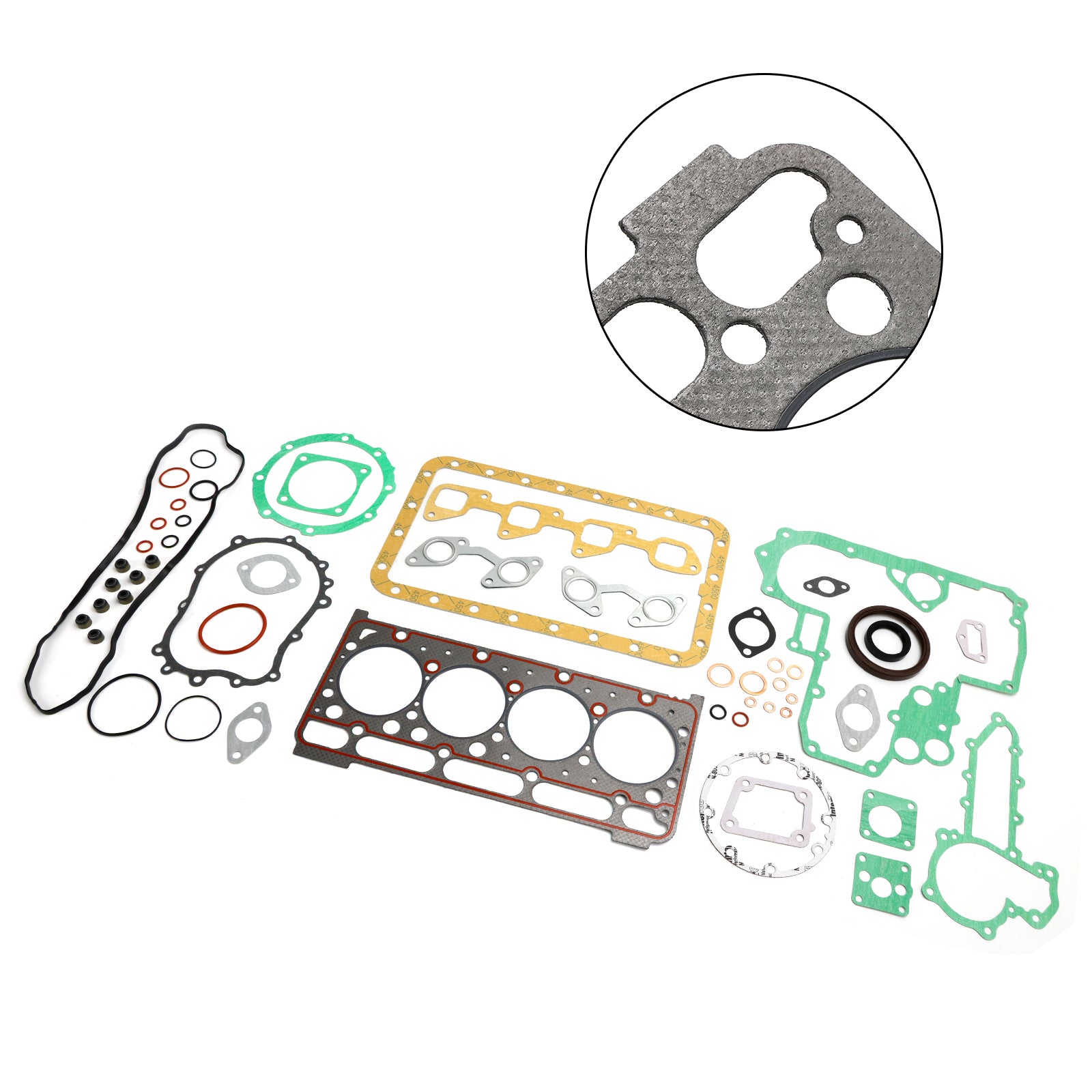 Fits For Kubota V2403 Engine Complete Cylinder Head Gasket Kit Set