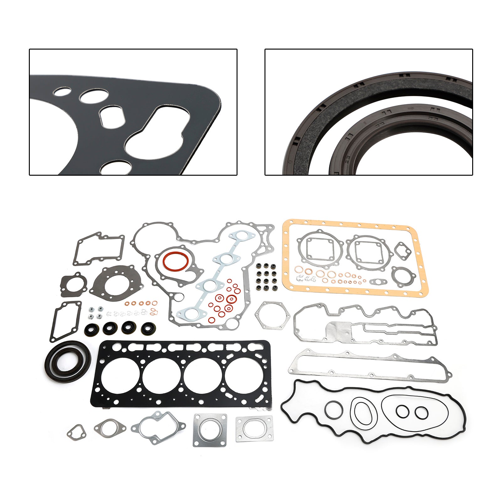 Fits For Kubota V3300 Engine Complete Cylinder Head Gasket Kit Set
