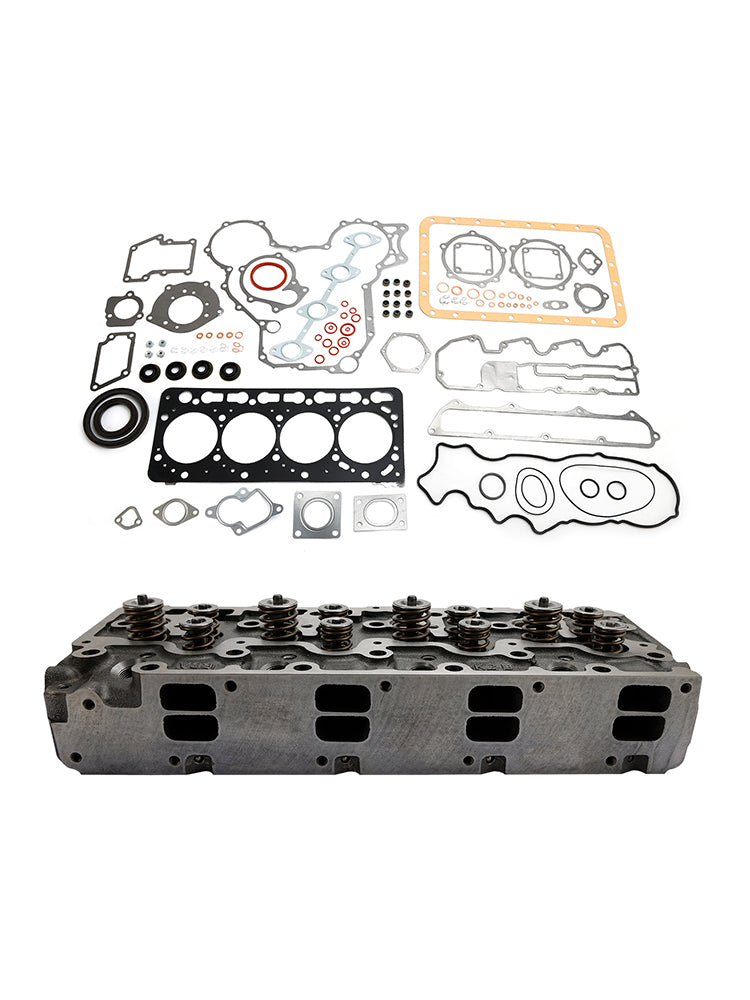 Complete Cylinder Head W/ Valve+Gasket For Kubota V3300 V3300-DI Engine 12V