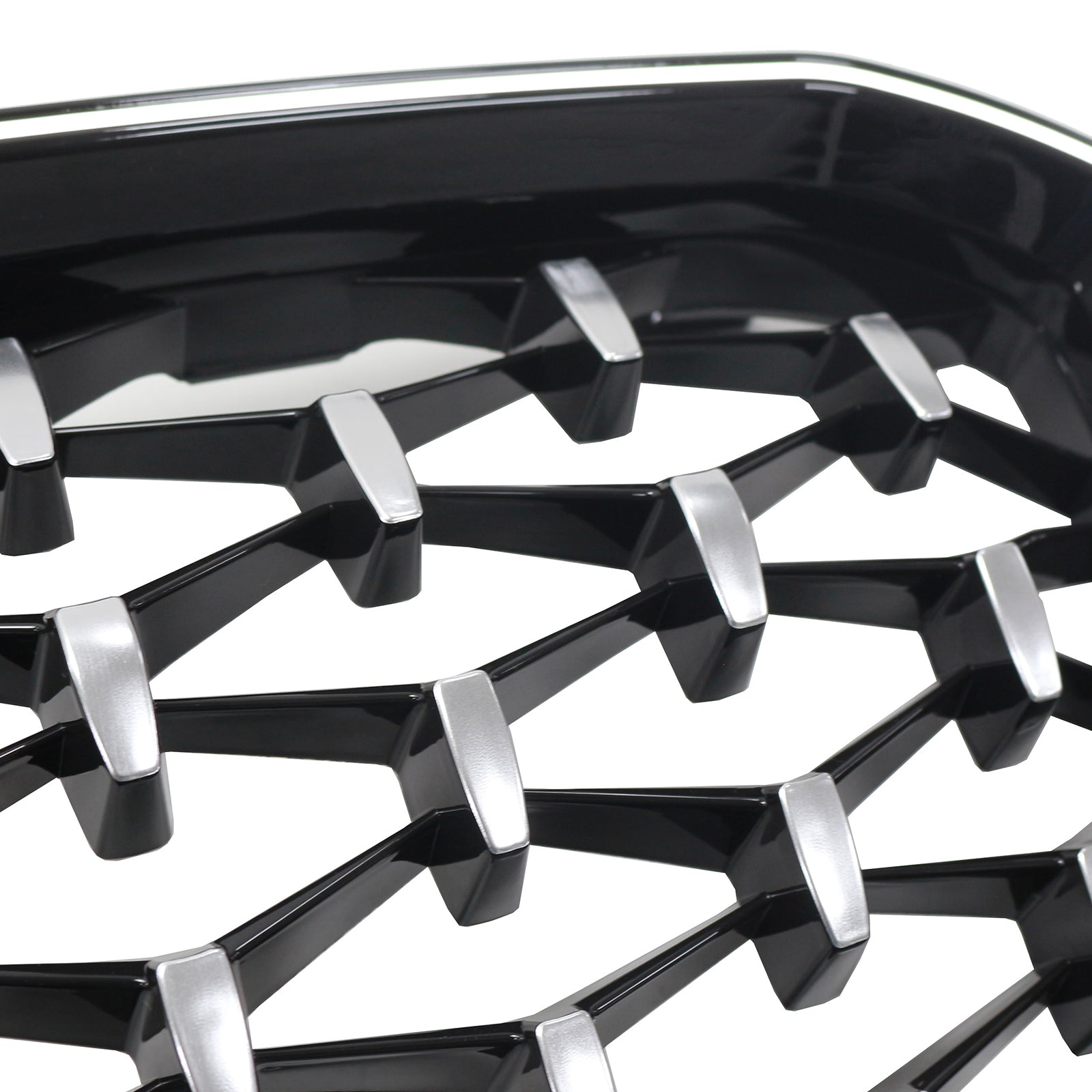 Diamond Front Bumper Kidney Grille Fit BMW X3 G01 X4 G02 2022-2025 Chorme