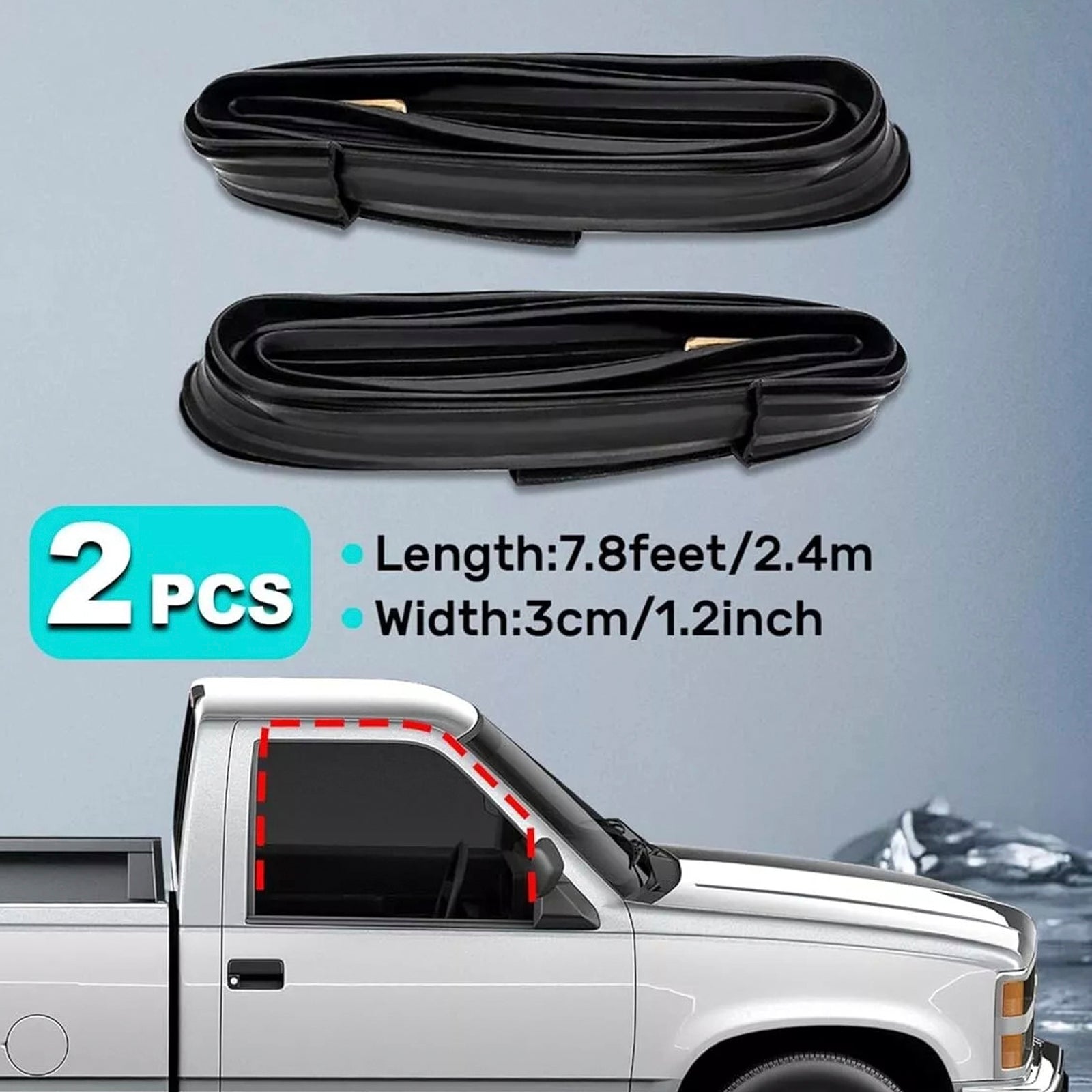 Door Window Weatherstrip Seals Set Kit For Chevy GMC C10 K10 1982-1991