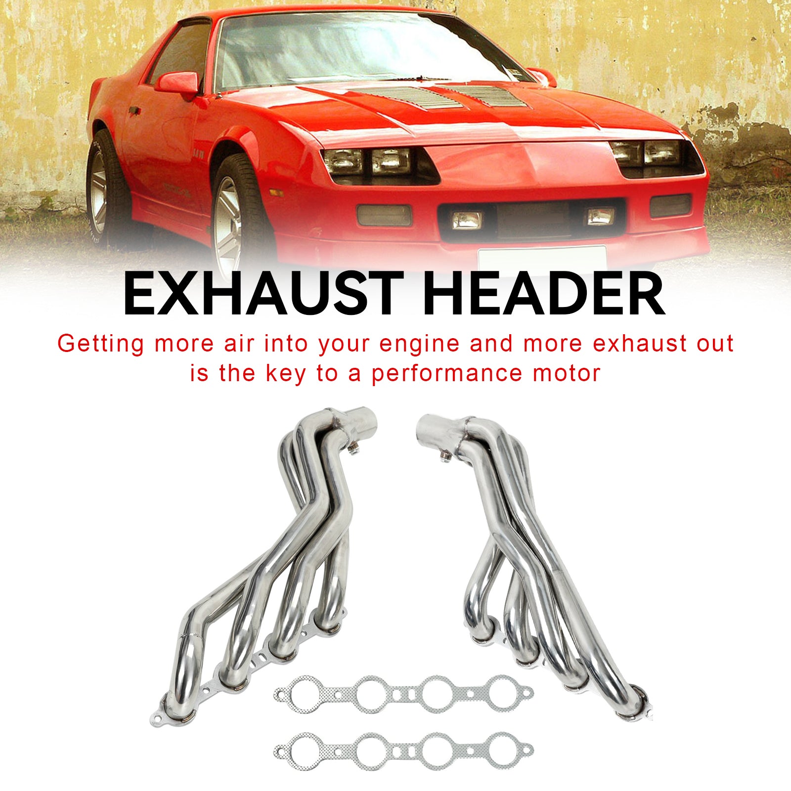 Stainless Steel Headers LS Swap Fit Camaro Firebird 82-92 Third Gen F-Body