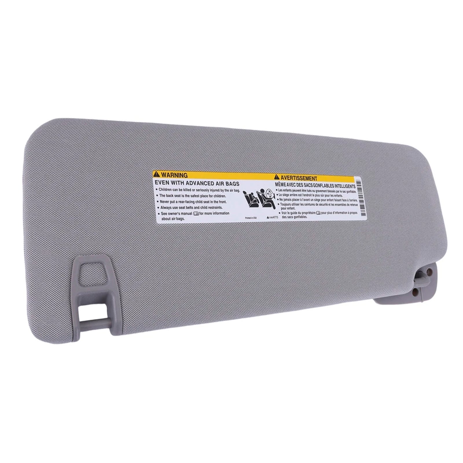 Gray Right Side Sun Visor 23459643 For Chevrolet GMC 2014-2019